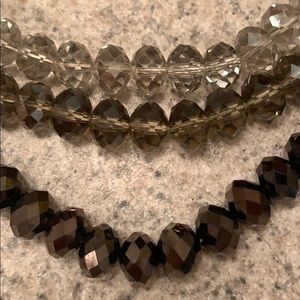 Express Jewelry - Express 3 tier gray toned jewel necklace Express Jewelry - Express 3 tier gray toned jewel necklace